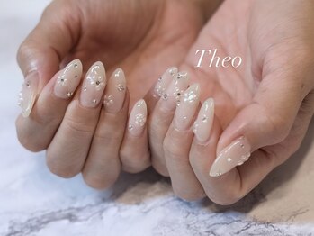 テオ(Theo)の写真/上品・清潔さを大切にしたデザインで、通いたくなる落ち着いた雰囲気のサロン◇透明感有のツヤネイルが好評