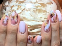 ネイルズ ララ(nails Lala)/春のタッキーネイル。