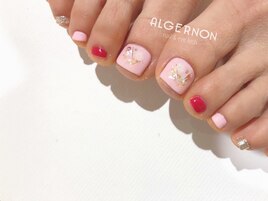 春色フットネイル＊