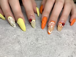柑橘ネイル