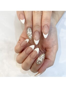 フレンチネイル/埋め尽くし