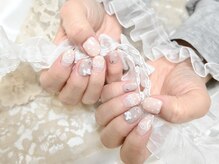 ウーニャ 小山店/lace × dot nail