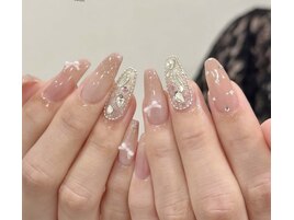 長さだし　ガーリーネイル