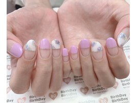 ☆紫陽花フレンチネイル