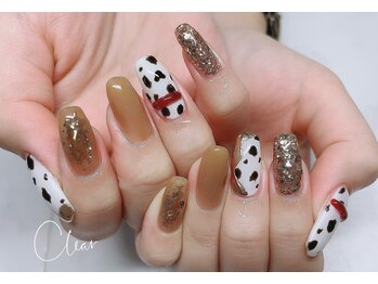 クリア(Clear)/ダルメシアンネイル