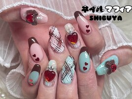 バレンタイン/チョコネイル