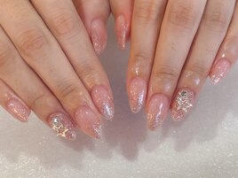 フラッシュネイル/キラキラ/冬