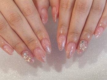 アルティノ ネイル ガーデン(altino nail garden)/フラッシュネイル/キラキラ/冬