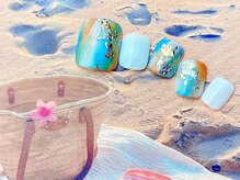 ネイルサロン&スクール ジーナ(GINA)/ニュアンス×きらきら