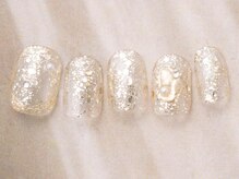 アイネイルズ 天神今泉店(I-nails)/ラメニュアンスミラーデザイン