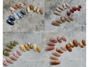 リオサ(liosa)の写真/指先を彩る季節のデザイン！定額制でカラー変更も自由自在◎あなただけの特別感を演出♪