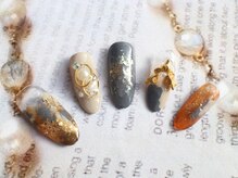 ベレッツァネイル 大阪 日本橋(BellezzaNail)/アート10…スモーキーニュアンス