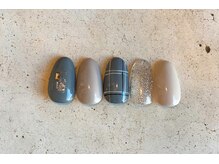ネイルサロン エムズ(Nail Salon M's)/上品チェック柄ネイル