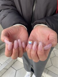 ちゅるちゅるピンクネイル