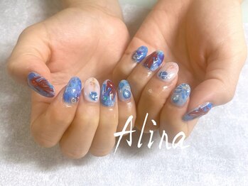 エリナネイルサロン池袋(Alina Nail Salon)の写真/相談しやすい丁寧な接客！ブランドロゴやその他持ち込みアートにもお答えします♪メンズネイルも◎