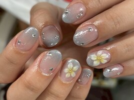 2時間つけ放題お花ネイル