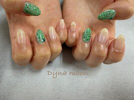グリーンツイードネイル