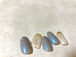 1月定額B オーロラホイルネイル