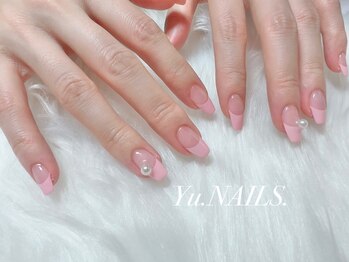 ユーネイルズ 恵比寿(Yu.NAILS.)/春夏パール◎ピンクフレンチ
