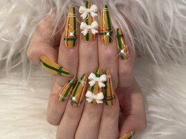 チェックネイル　担当Mao