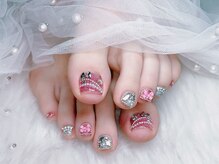スノーネイルサロン 新宿店(Snow nail salon)/クリスマスリボンチャーム
