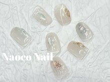 ナオコネイル(Naoco Nail)/ぷっくり艶＊天然石ニュアンス
