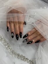 merak 大阪難波 [パラジェル/フィルイン/マグネット/ジェルネイル/長さだし］/ピンクラメネイル/結婚式ネイル