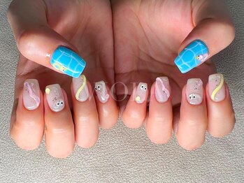 ヴィオラ(VIOLA)/プール/夏ネイル/韓国風