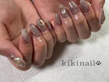 キキネイル 溝の口(kikinail)/ニュアンスネイル/ミラーネイル