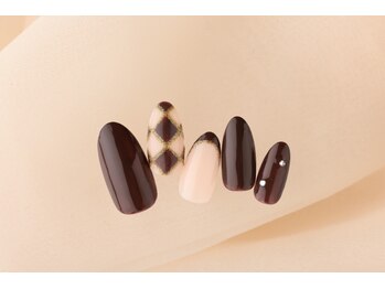 エムスラッシュ ネイル センター北店(M.SLASH)/アーガイルデザイン