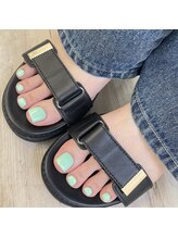 ミアネイル 蕨店(mia nail)/フットネイルワンカラー4000円