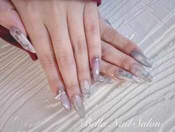 持ち込みデザインフラワーネイル