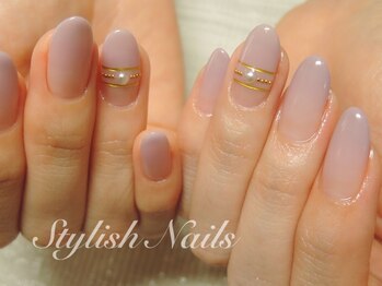 スタイリッシュネイルズ(Stylish Nails)/シックなモーブカラー