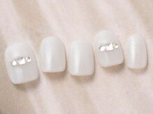アイネイルズ 天神今泉店(I-nails)/ラメストーンシンプル個性