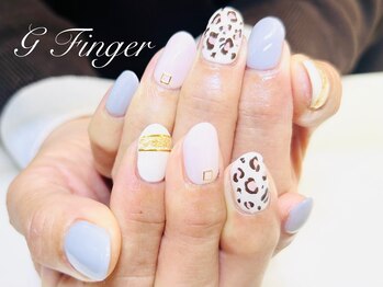 春色×レオパード柄