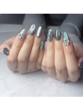 シフォンネイル(Shifon.nail_)/マグネットデザインネイル