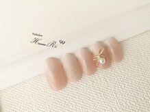 ネイルサロン ハンナ(Nail salon Hanna.Ri)/リボンビジューネイル