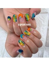 ネイルアンドアイラッシュサロン エスポアール(nail&eyelash salon espoir)/カラフルネイル90分コース