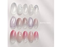 マトイ ネイル(MATOI NAIL)の雰囲気（オリジナル定額デザインA（毎月更新）6500円オフィス系デザイン）