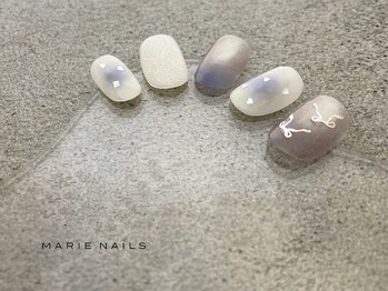 マリーネイルズ 近鉄あべのハルカス店(MARIE NAILS)の写真/★人気No.2オフ込み定額¥7700!JNA1級以上のネイリストが『美爪』ご提案。お爪が短い方も大丈夫/1week保証