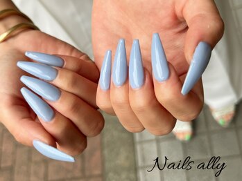 ネイルズアリー 立川店(Nails ally)/ダイアミ×スーパーロング×夏