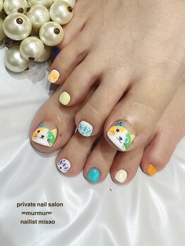 プライベート ネイルサロン マーマ(murmur)/猫ちゃんネイル