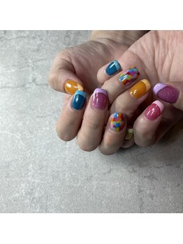 ロエルビューティーサロン(Loel BEAUTY SALON)/カラフルフレンチ