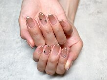 プルメリア(Plumeria)/【ハンド】ラメフレンチビジュー