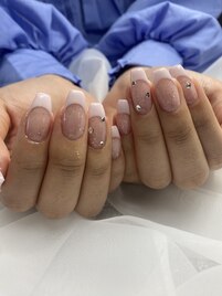フレンチ　キラキラ　ラメ