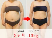 ビジュクイーン(BIJOU QUEEN)/54歳 3ヶ月で-13kg達成