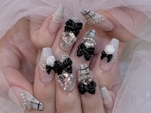 キレイエ ネイルズ(KIREIE NAILS)/ガーリー チェック リボン
