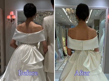 押上やまき整体の写真/人生で一番美しいドレス姿を！天使の羽/デコルテ/姿勢改善で、結婚式へさらに美しく導きます。