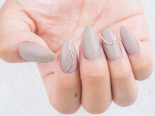 ネイル ザ カノア(Nail the Kanoa)/ワンカラーにポイントで♪