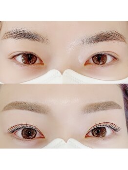 ラムール 姫路(L'AMOUR+)/美眉WAX+ケラチンパーマ